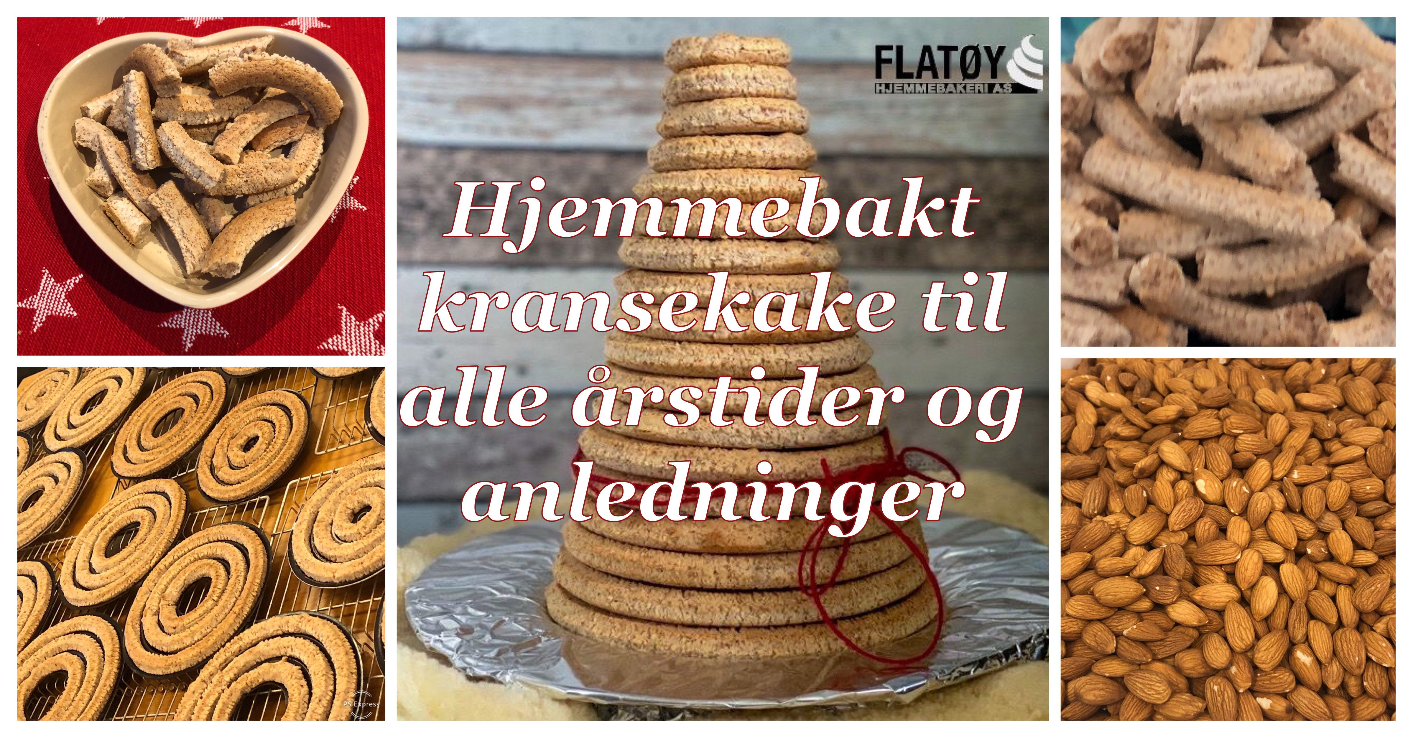 Flatøy Hjemmebakeri kransekake til alle årstider