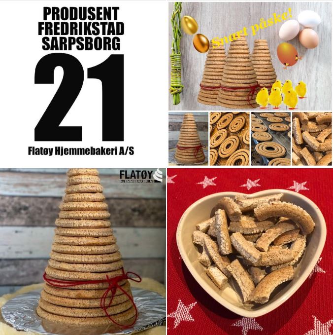 Flatøy Hjemmebakeri - REKO-Ringen Fredrikstad - Kransekake til påske