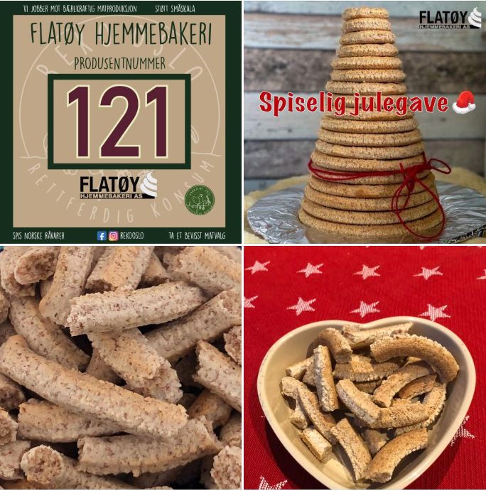 Flatøy Hjemmebakeri - REKO-Ringen Grorud - Kransekake til jul