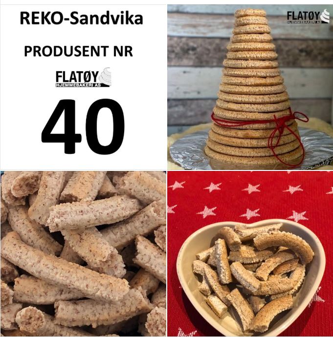 Flatøy Hjemmebakeri - Rekoringen Sandvika - Kransekake i vinter