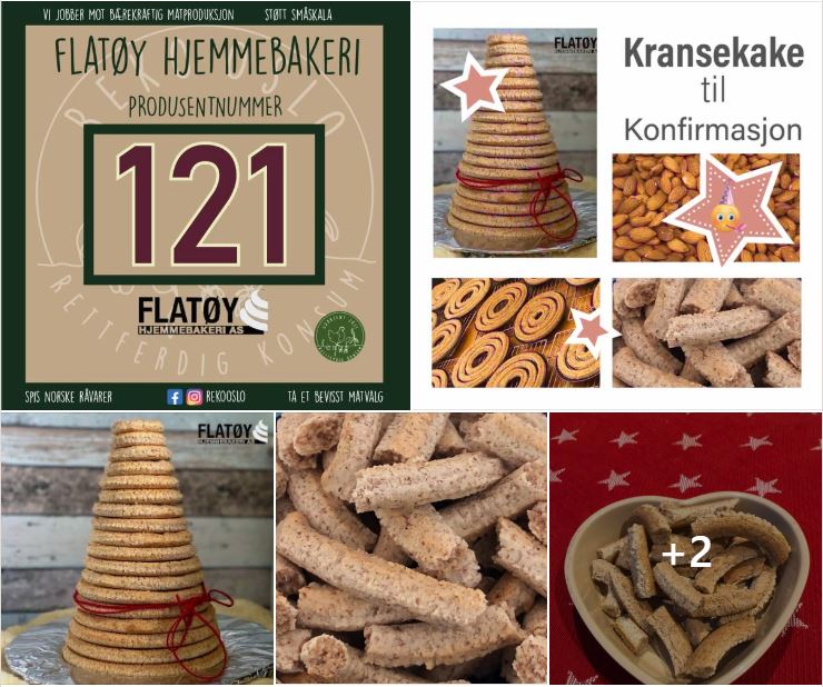 Flatøy Hjemmebakeri - Kransekake - Rekoringen Skøyen